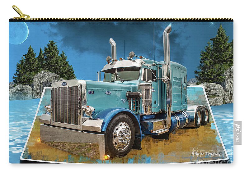 Big Rigs Zip Pouch featuring the photograph Catr9324-19 by Randy Harris