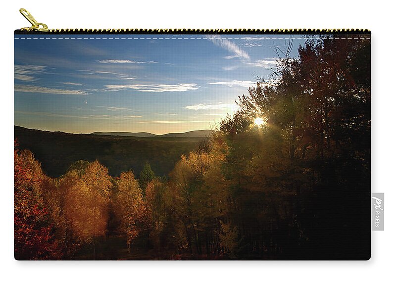 Sunrise Carry-all Pouch featuring the photograph Catskill Sunrise by Flinn Hackett