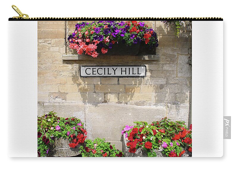 Tontine Zip Pouch featuring the photograph Cecily Street - Cotswolds - Study I by Doc Braham