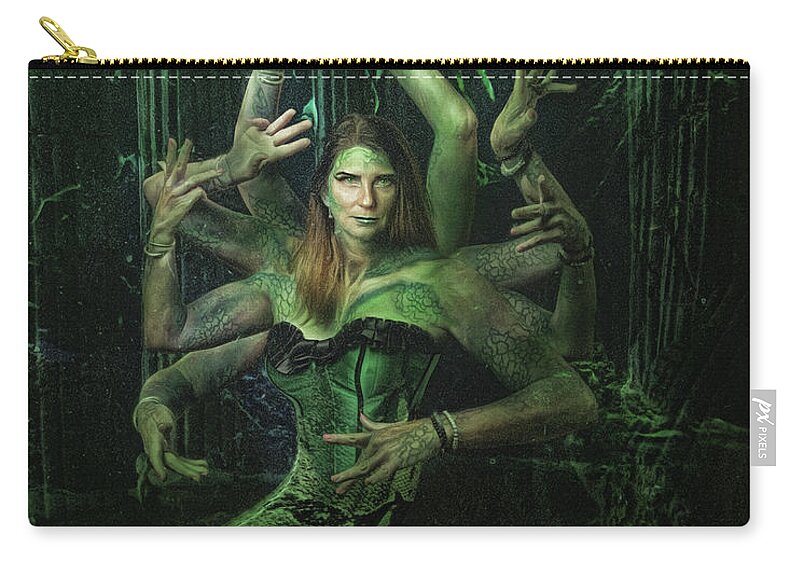 Mythology Carry-all Pouch featuring the digital art Ceto by Brad Barton