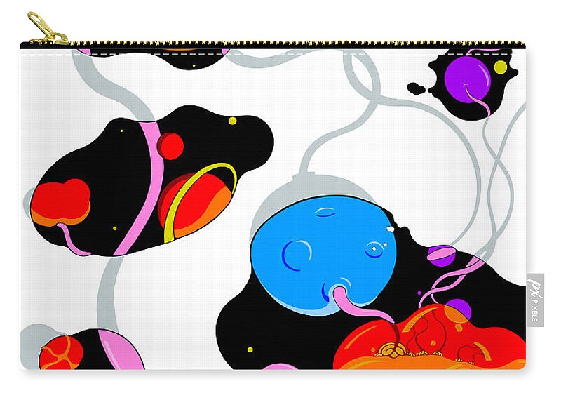 Universe Carry-all Pouch featuring the digital art Chaos Theory by Craig Tilley