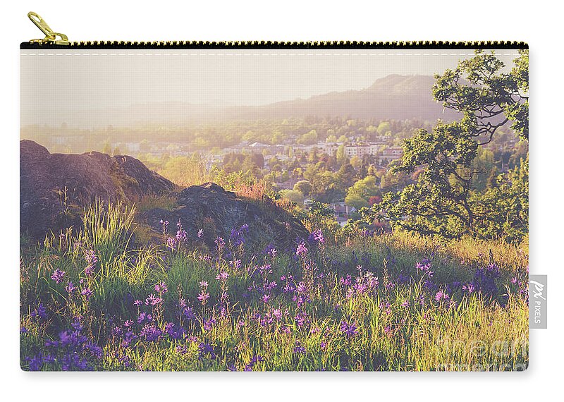 British Columbia Zip Pouch featuring the photograph Chasing Highs by Carrie Cole