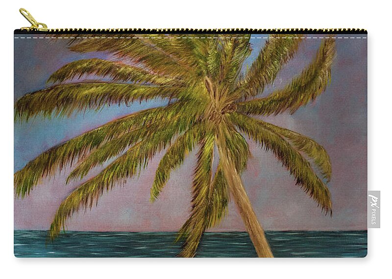 Palm Carry-all Pouch featuring the painting Chasing Paradise by Randy Sylvia