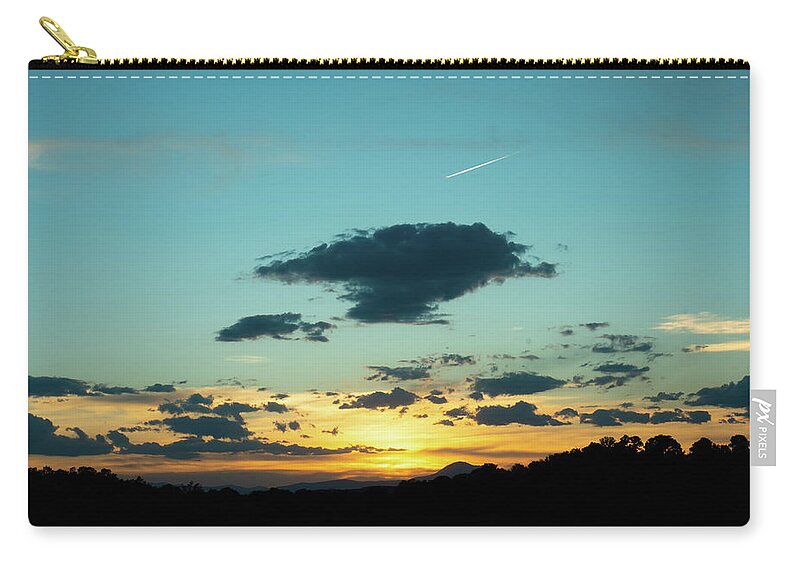 Sunset Carry-all Pouch featuring the photograph Chasing the Sunset by Ron Long Ltd Photography