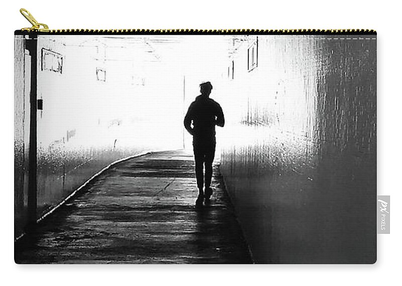 Chester Zip Pouch featuring the photograph CHESTER. Into The Light. by Lachlan Main