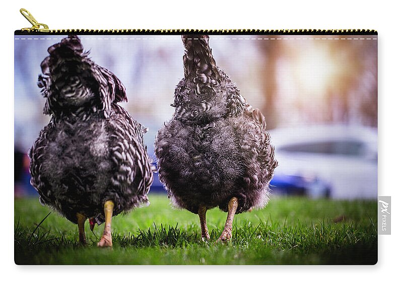  Zip Pouch featuring the photograph Chicken Butts by Nicole Engstrom