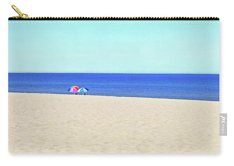 Landscape Zip Pouch featuring the photograph Chill'n At The Beach by Kathi Mirto