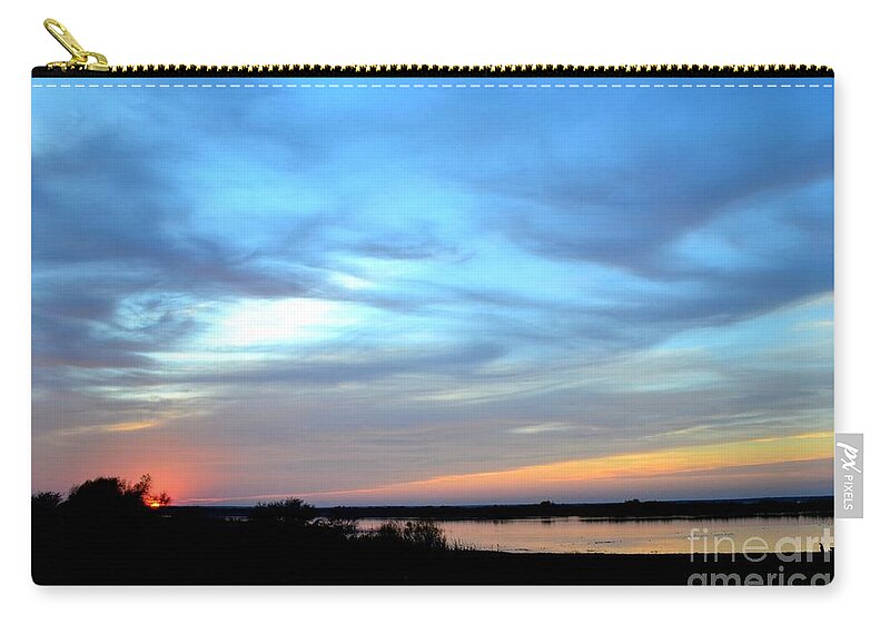 Summer Sky Photography Zip Pouch featuring the photograph Choke Canyon No 3 by Expressions By Stephanie
