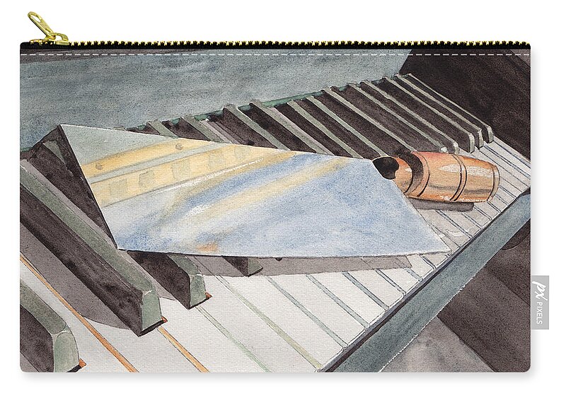Piano Carry-all Pouch featuring the painting Chopstix by Ken Powers