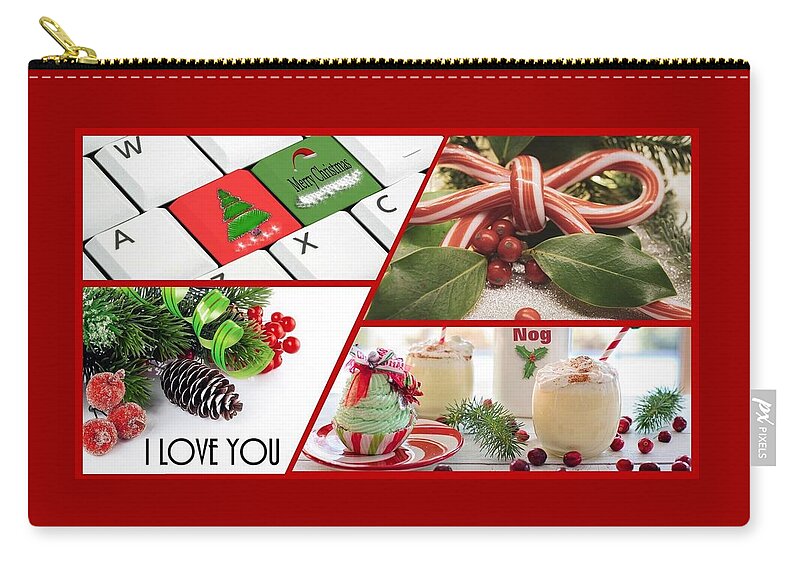 Love Carry-all Pouch featuring the photograph Christmas Sweets I Love You by Nancy Ayanna Wyatt