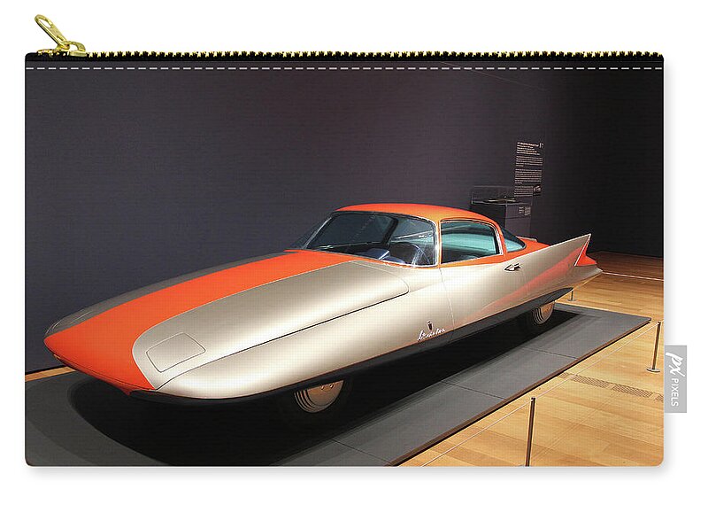 Concept Car Zip Pouch featuring the photograph Chrysler - 1955 Concept Car by Richard Krebs