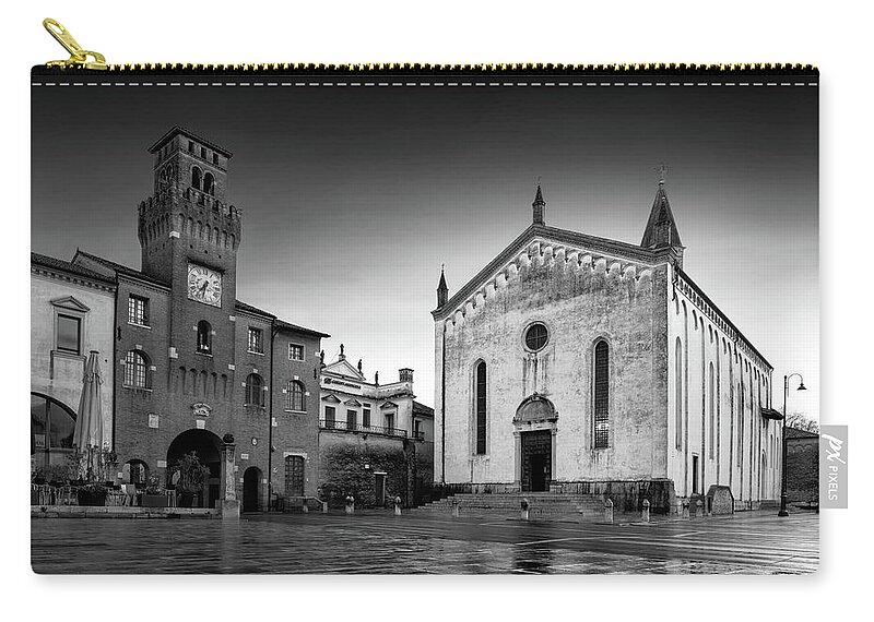 Oderzo Zip Pouch featuring the photograph Church after the rain by The P