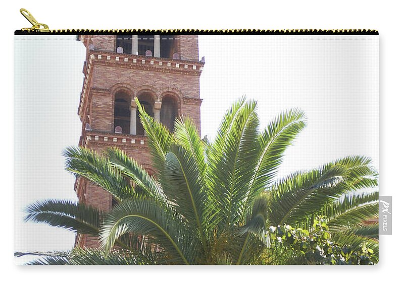  Carry-all Pouch featuring the photograph Church Palm by Heather E Harman