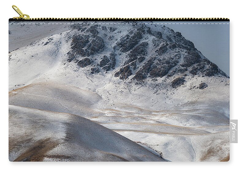 Mountain Snow Landscape Oregon Carry-all Pouch featuring the photograph Cinnamon and Sugar by Andrew Kumler