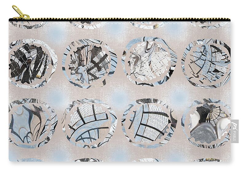 Abstract Zip Pouch featuring the photograph Circles in the Sky by Marilyn Cornwell