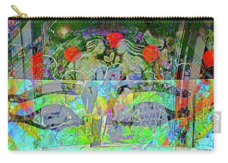 City Zip Pouch featuring the photograph City Life in the City by Katherine Erickson