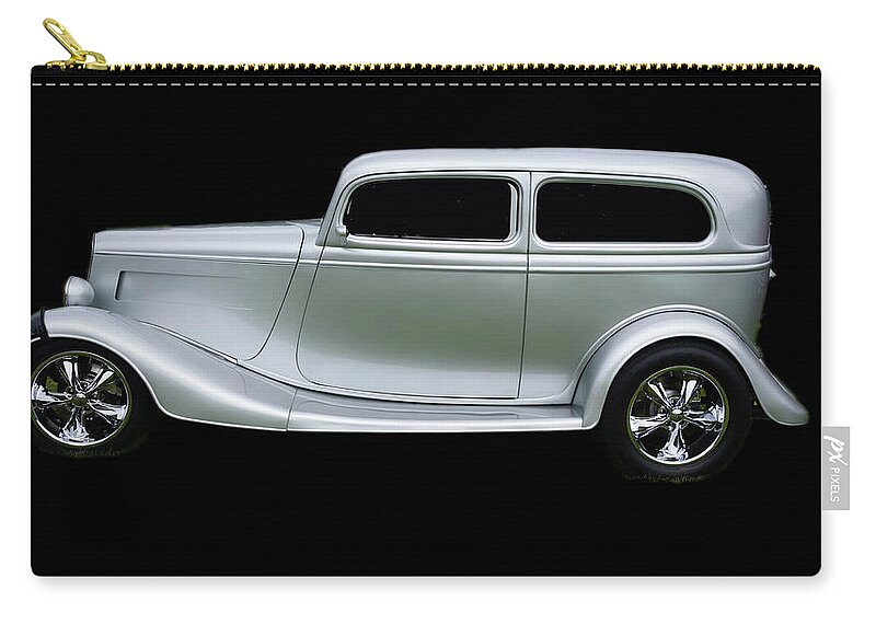 Car Zip Pouch featuring the photograph Classic 2 Door Coupe by Cathy Anderson