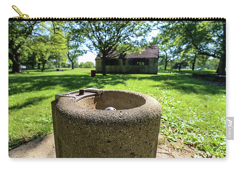 Garden Carry-all Pouch featuring the photograph Classic Chicago Park Water Fountain by Britten Adams