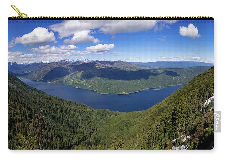 Alpine Lake Zip Pouch featuring the photograph Cle Elum Lake 3 by Pelo Blanco Photo