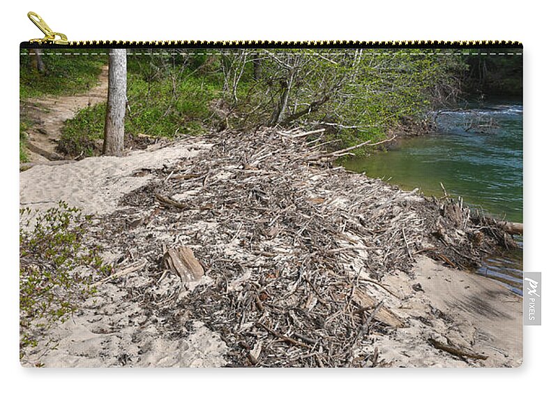 Tennessee Zip Pouch featuring the photograph Clear Creek At Obed 5 by Phil Perkins
