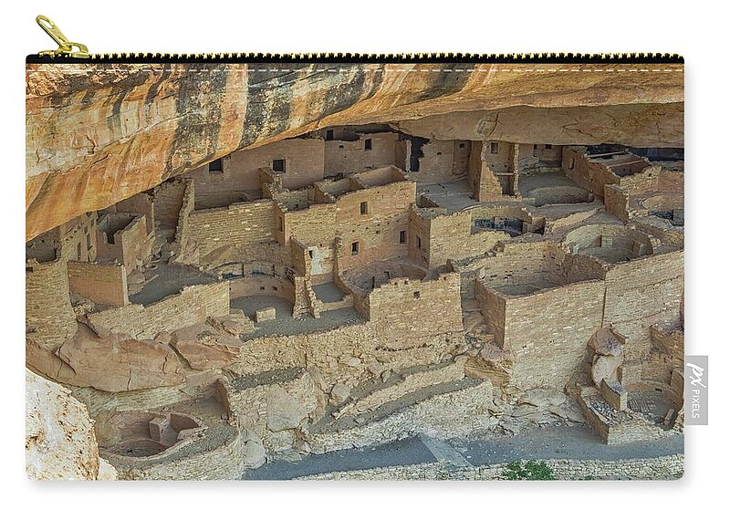 Mesa Verde National Park Zip Pouch featuring the photograph Cliff Palace No. 3 by Marisa Geraghty Photography