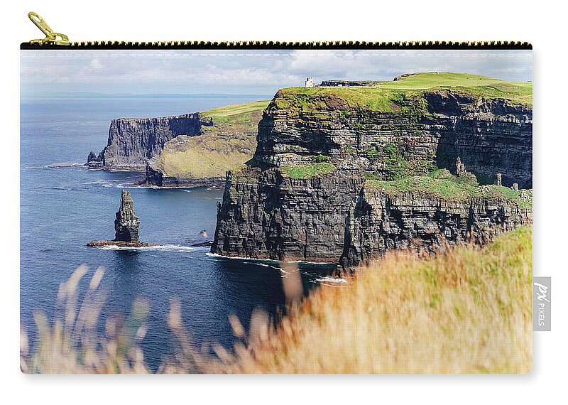 Eire Zip Pouch featuring the photograph Cliffs of Moher by Francesco Riccardo Iacomino