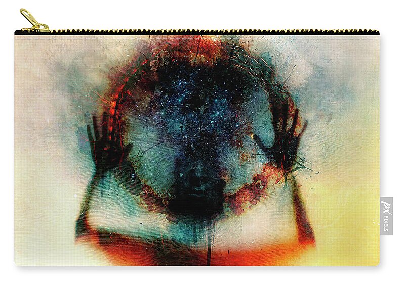 Identity Carry-all Pouch featuring the digital art Closer by Mario Sanchez Nevado