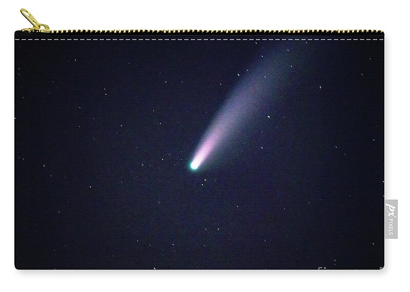 Neowise Zip Pouch featuring the photograph Closeup Neowise Comet by Joanne West
