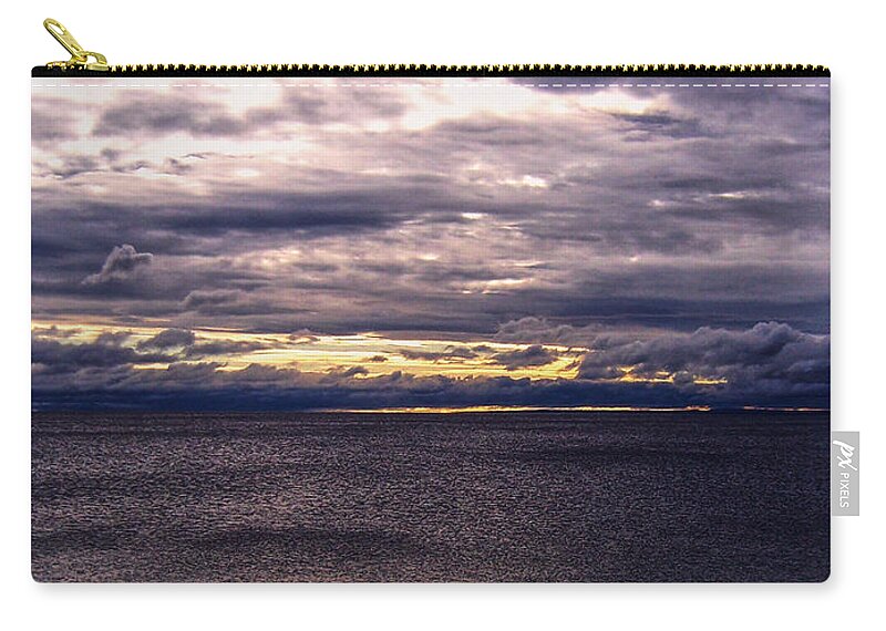 Michigan Zip Pouch featuring the photograph Cloud Cover by Phil Perkins
