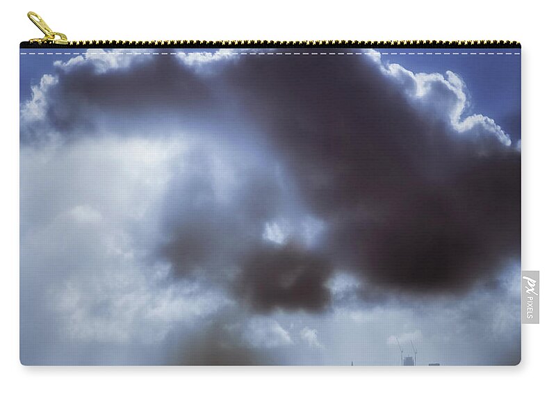 Cloud Zip Pouch featuring the photograph Cloud over San Francisco by Donald Kinney