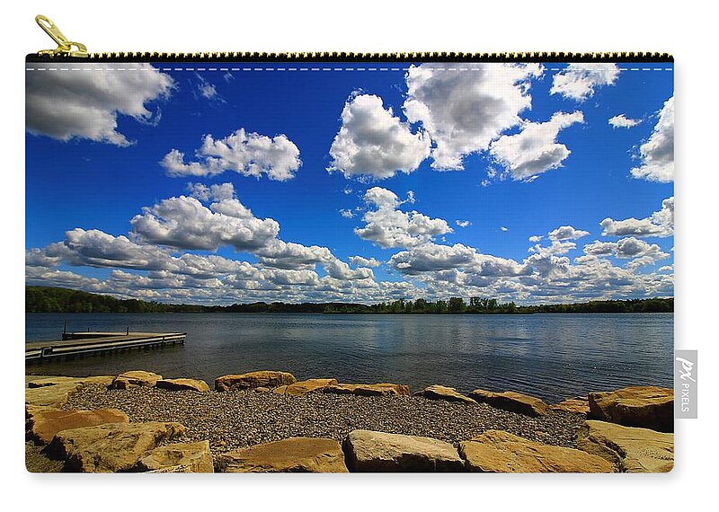 Landscape Carry-all Pouch featuring the photograph Cloud Parade by Mary Walchuck