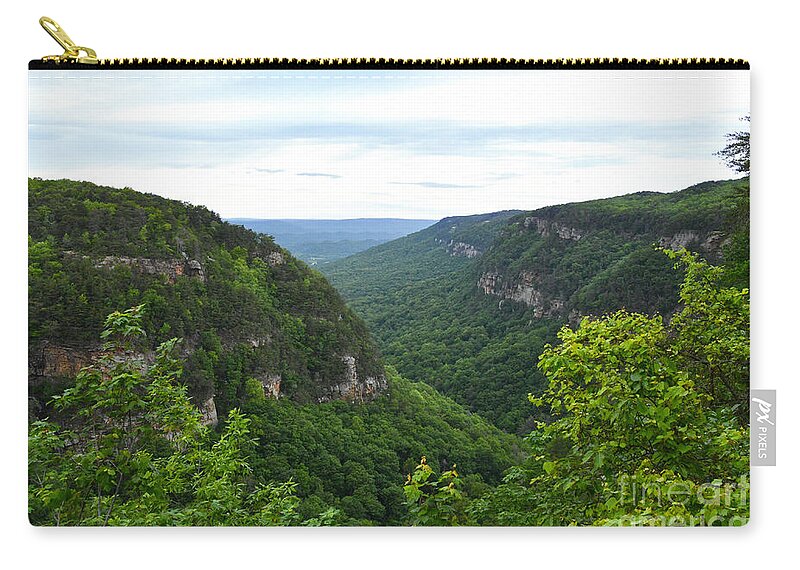 Hemlock Falls Zip Pouch featuring the photograph Cloudland Canyon State Park 1 by Phil Perkins