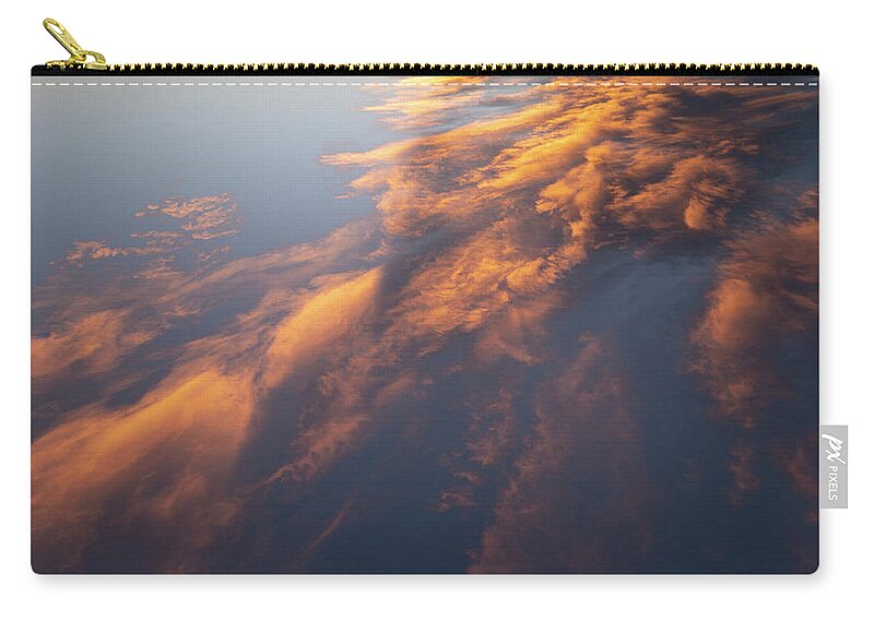 Sky Zip Pouch featuring the photograph Clouds At Sunset by Phil And Karen Rispin
