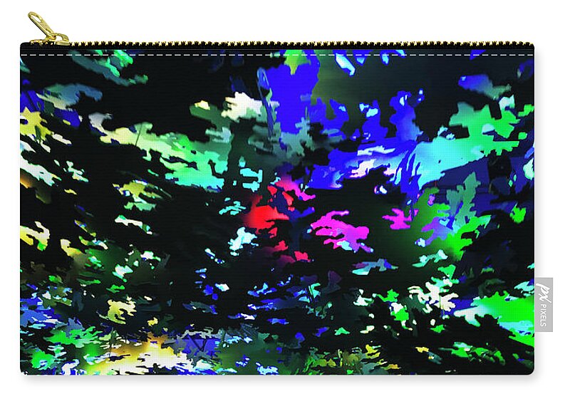 Abstract Zip Pouch featuring the photograph Cloudy With a Chance of Color by Rick Locke - Out of the Corner of My Eye
