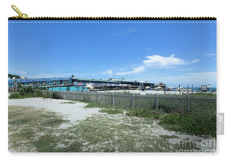 Pier Zip Pouch featuring the photograph Cocoa Beach Pier by Judy Hall-Folde