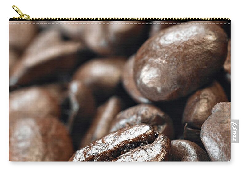 Coffee Grains Zip Pouch featuring the photograph Coffee grains, Italy by Italian School