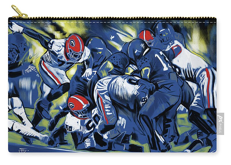 Cold Victory Carry-all Pouch featuring the painting Cold Victory by John Gholson