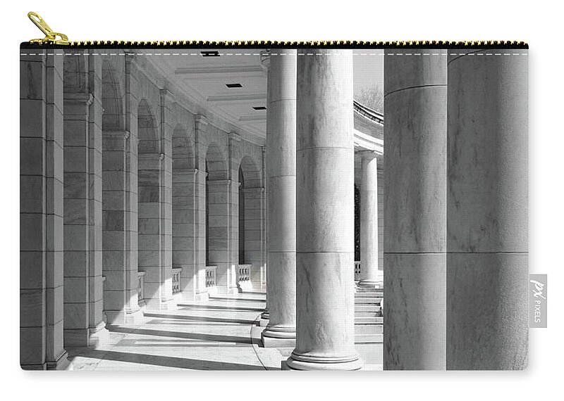 Columns Zip Pouch featuring the photograph Columns 1 by Mike McGlothlen