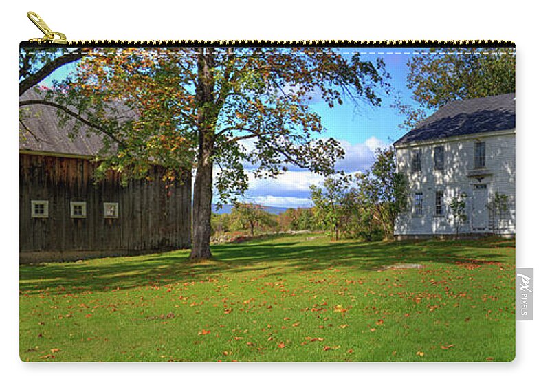 Fine Art Zip Pouch featuring the photograph Colonial Style Farm by Robert Harris
