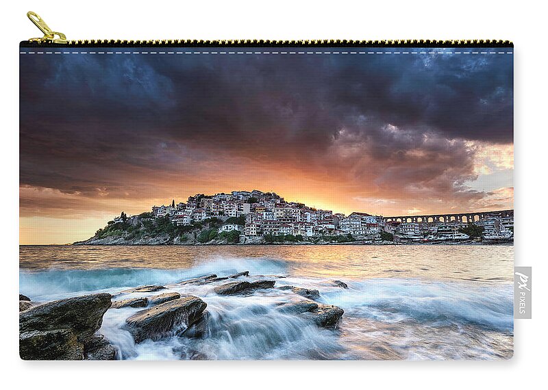 Kavala Zip Pouch featuring the photograph Color Bloom by Elias Pentikis