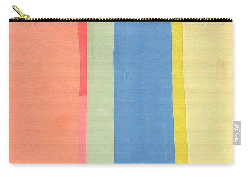 Abstract Art Zip Pouch featuring the painting Color Meditations #5 by Jane Davies