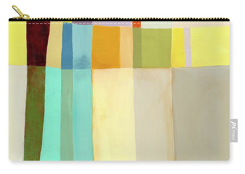 Abstract Art Zip Pouch featuring the painting Color Meditations #9 by Jane Davies