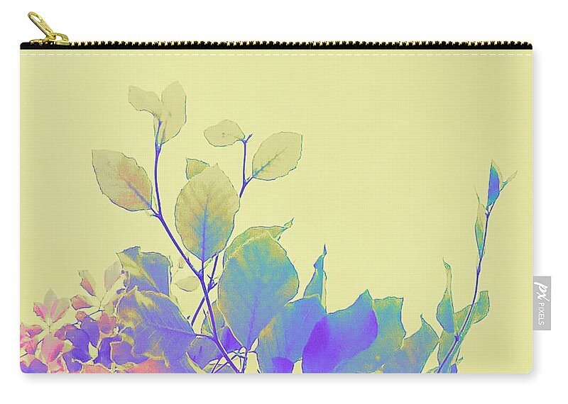 Yellow Zip Pouch featuring the digital art Colorful Leaves by Itsonlythemoon