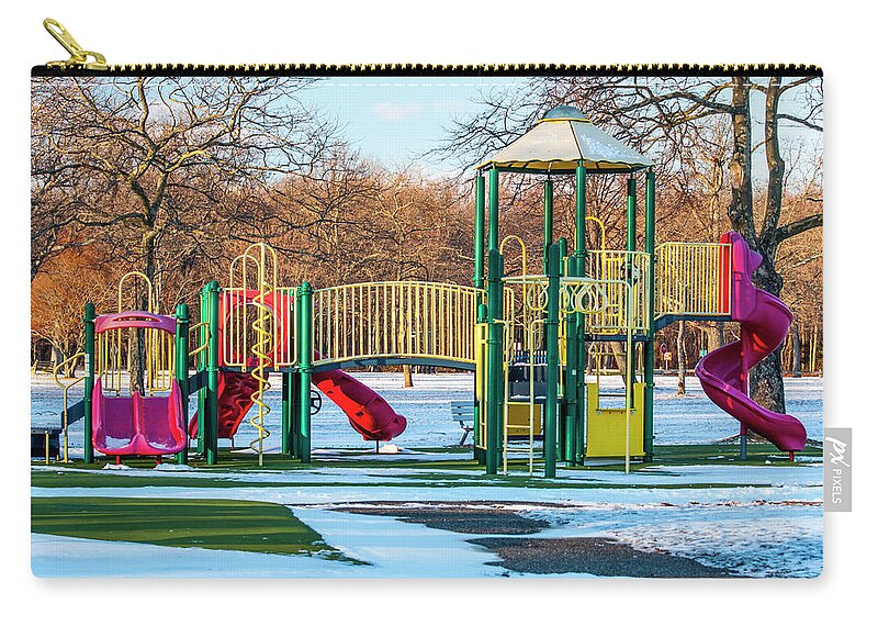 Colorful Carry-all Pouch featuring the photograph Colorful Playground by Cathy Kovarik