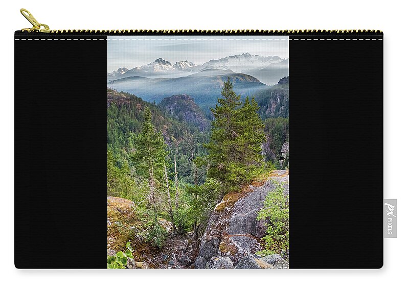 British Columbia Zip Pouch featuring the photograph Colorful Wilderness by Patti Deters