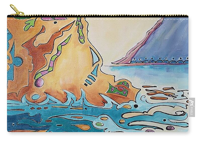 Landscape Carry-all Pouch featuring the painting Colours of Canada by Sheila Romard