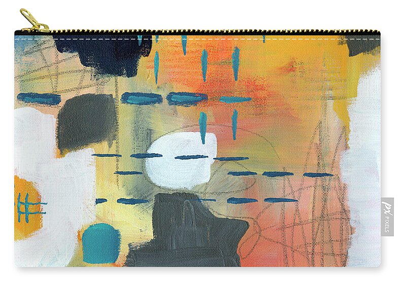 Abstract Carry-all Pouch featuring the painting Conflict Resolution by Jennifer Lommers