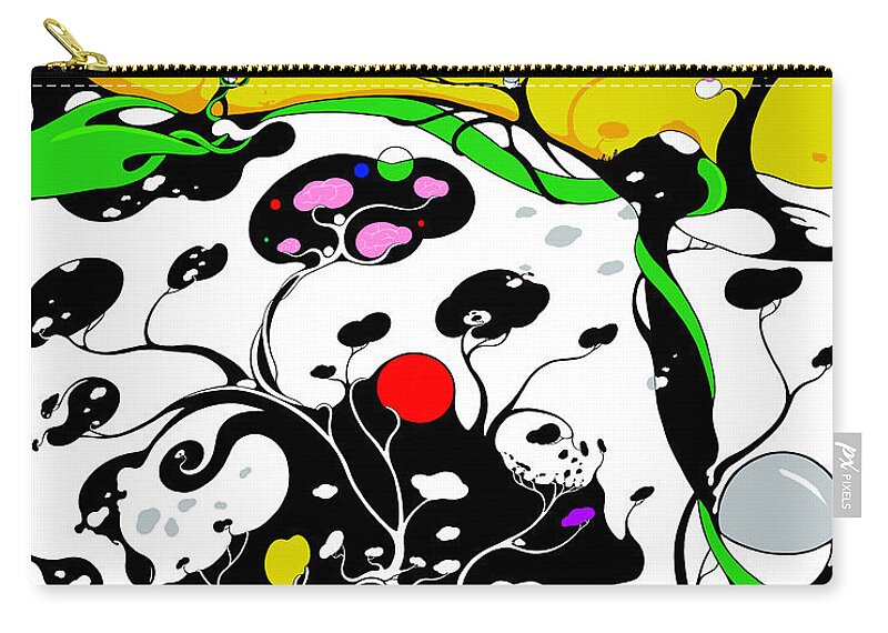 Coronavirus Zip Pouch featuring the digital art Contagion by Craig Tilley