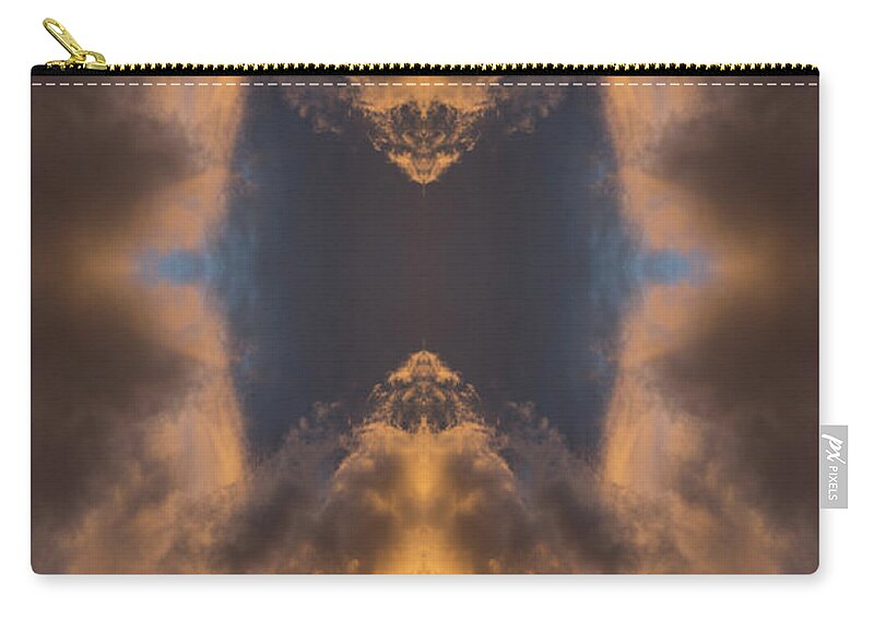 Clouds Carry-all Pouch featuring the digital art Convergence of air and light by Adriana Mueller