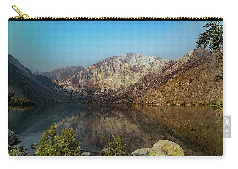 Convict Lake Zip Pouch featuring the photograph Convict Lake by Cindy Robinson